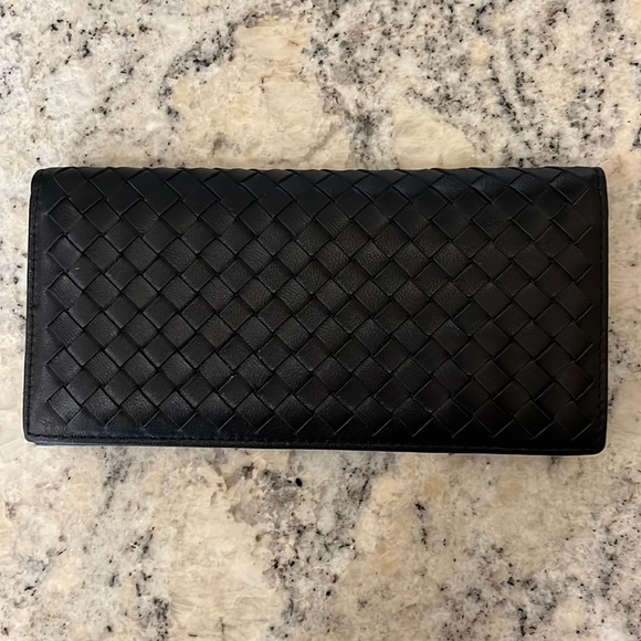 Woven Black Wallet - Picture 1 of 5